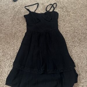 black xs hollister dress
